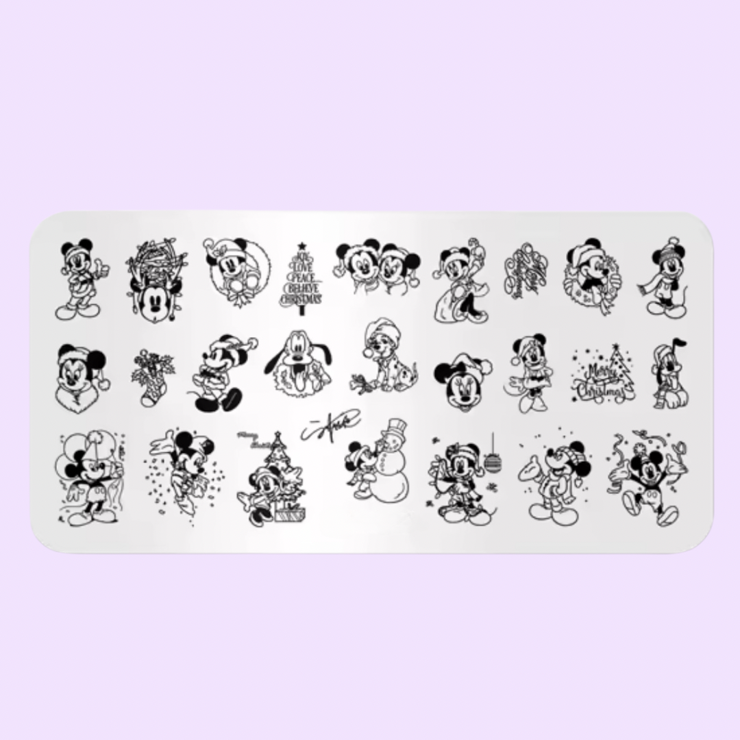 M&M Christmas Stamping Plate