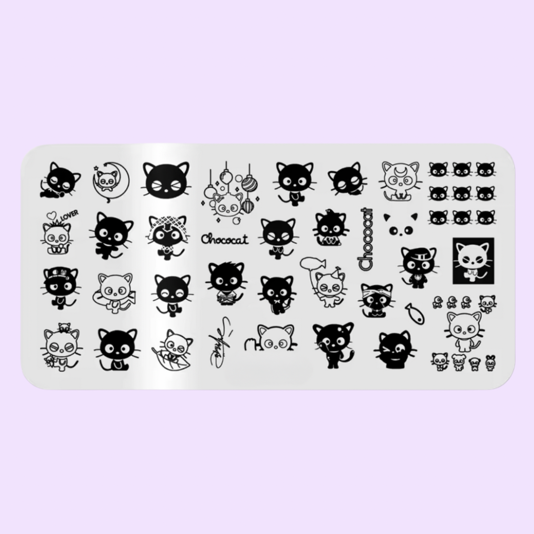 Choco Kitty Stamping Plate