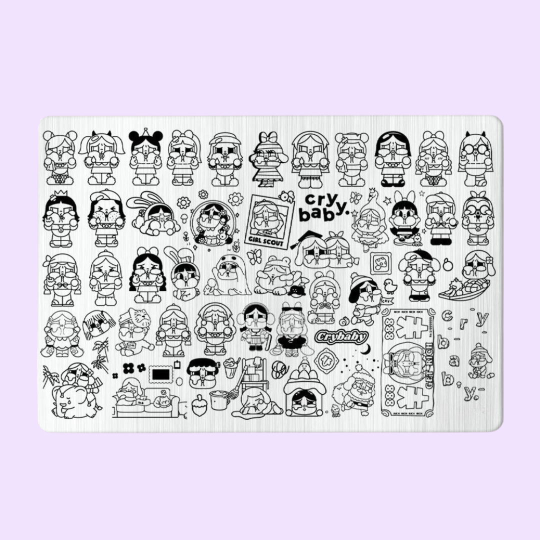 Cry Babe XL Stamping Plate