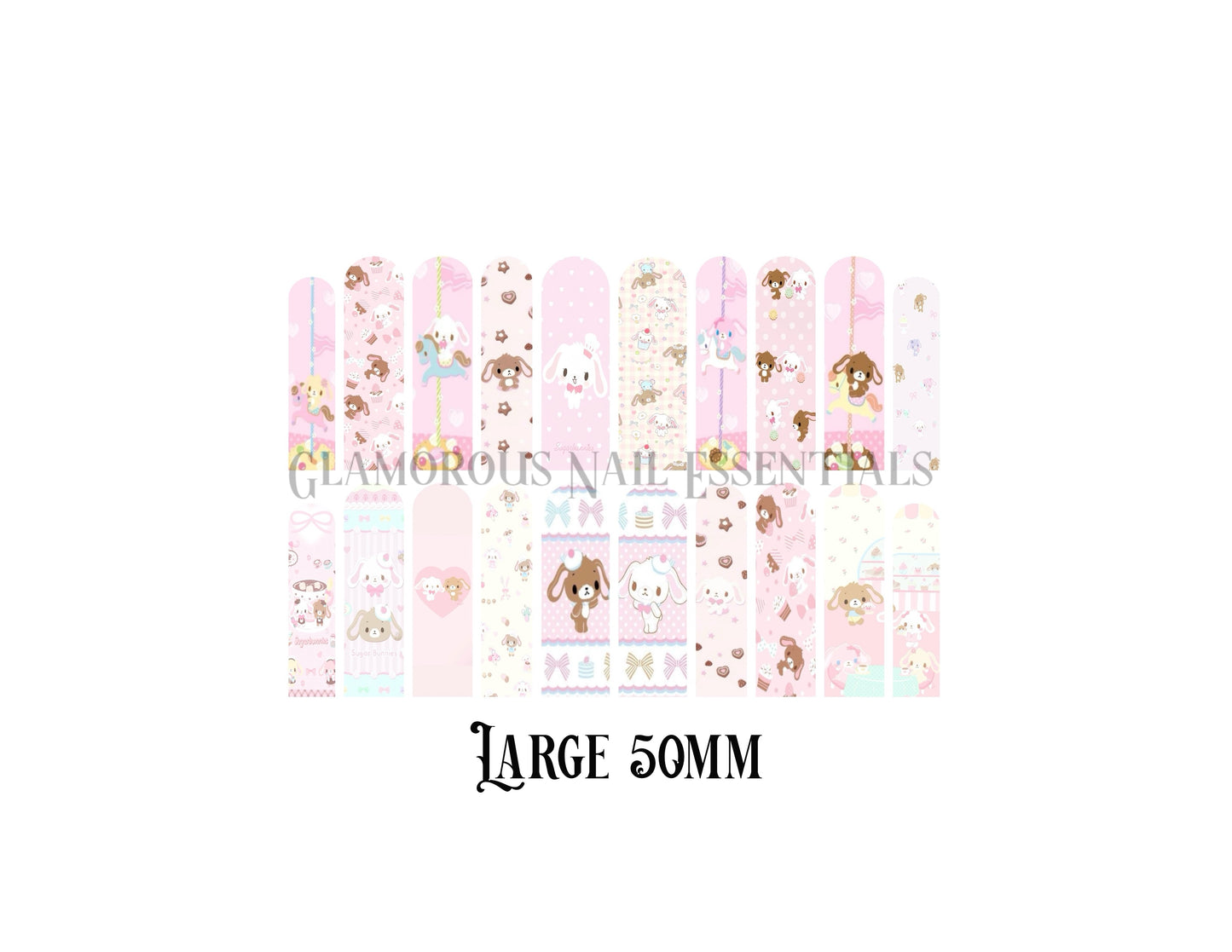Sugar Bunbuns Nail Decal