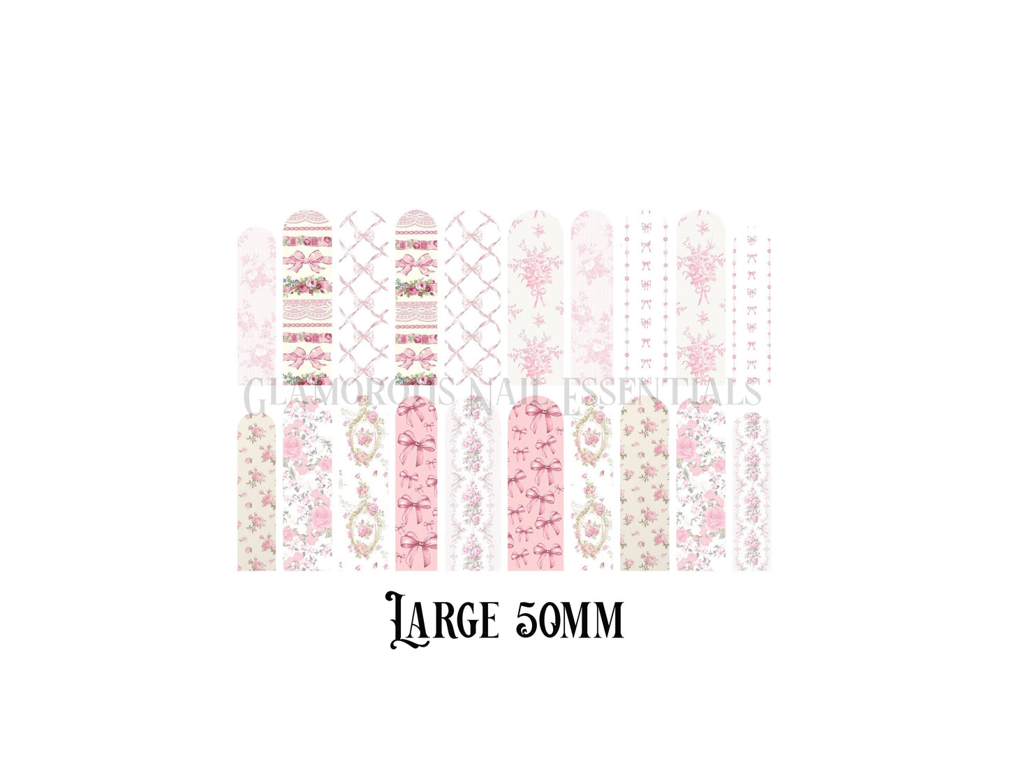 Pink Coquette Nail Decal