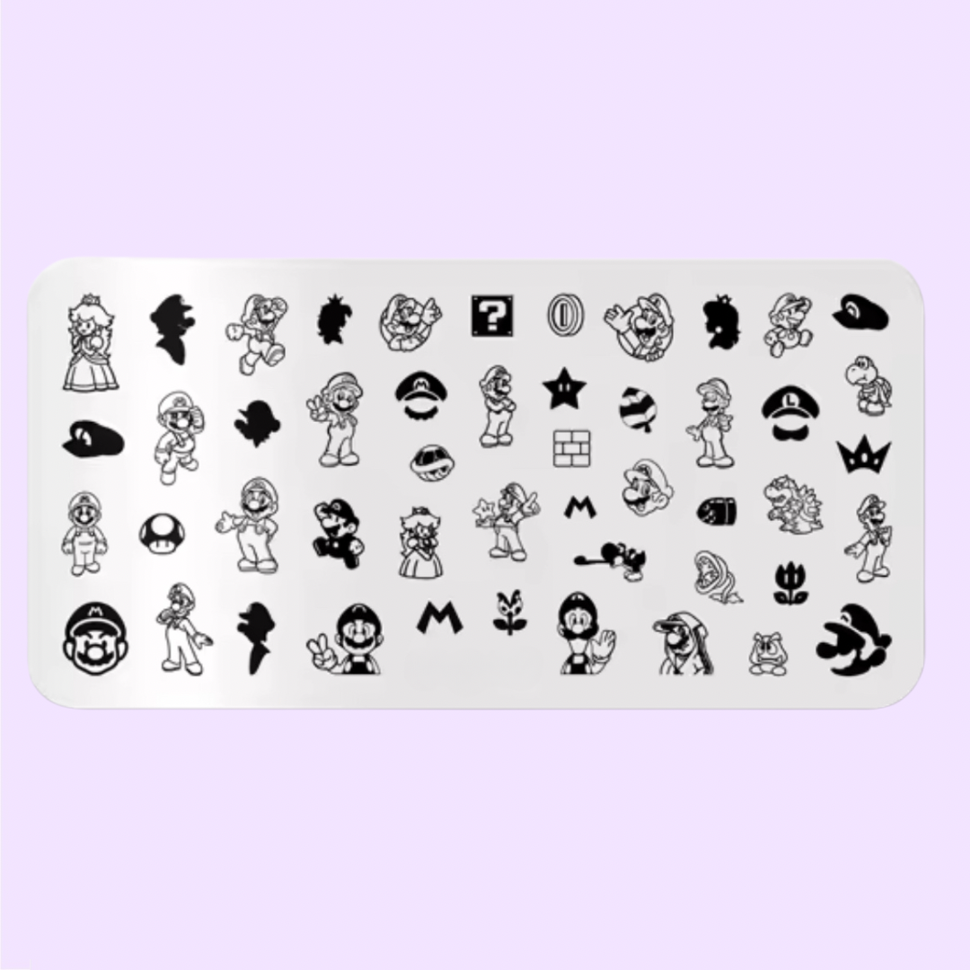 Mushroom Land Stamping Plate