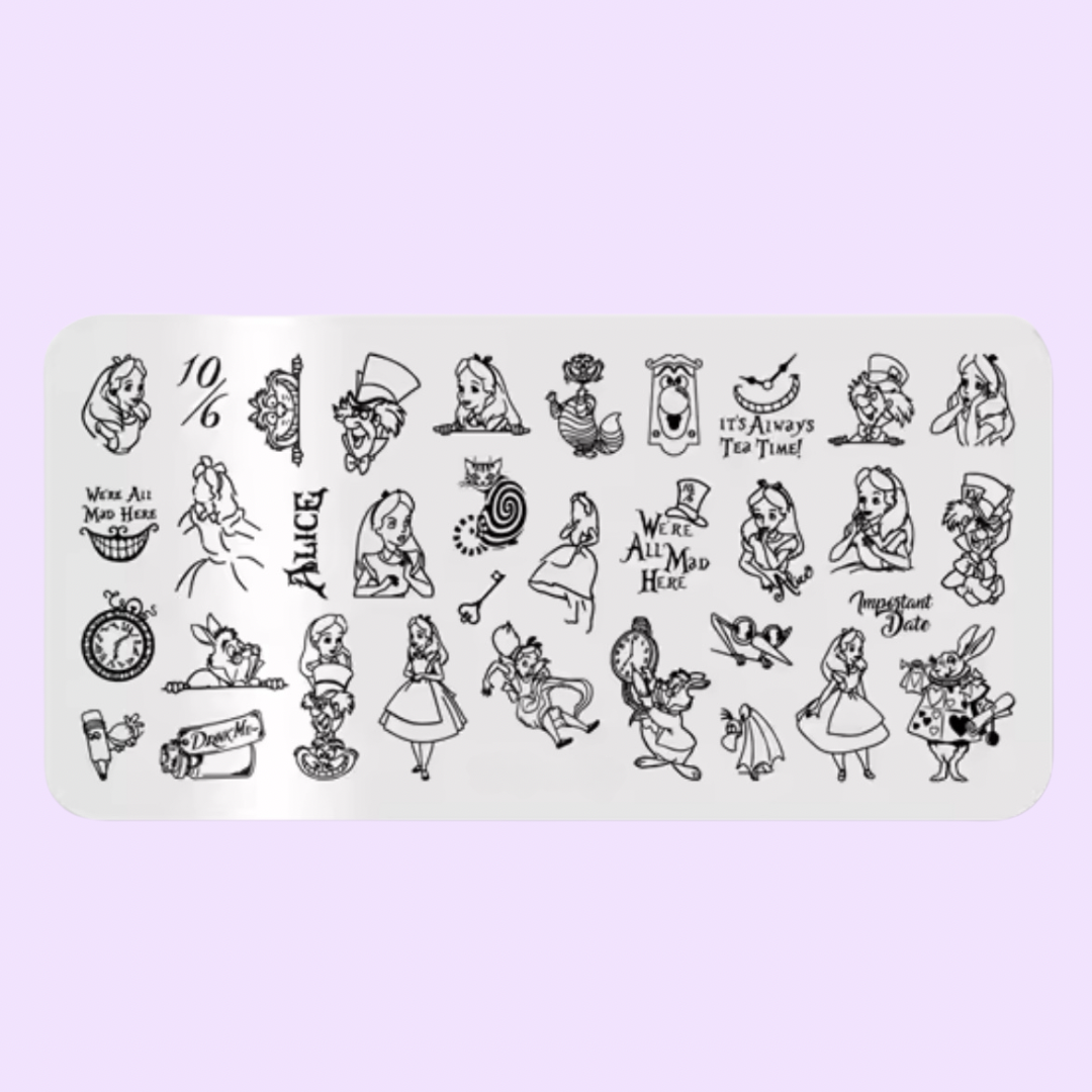 New Wonderland Stamping Plate
