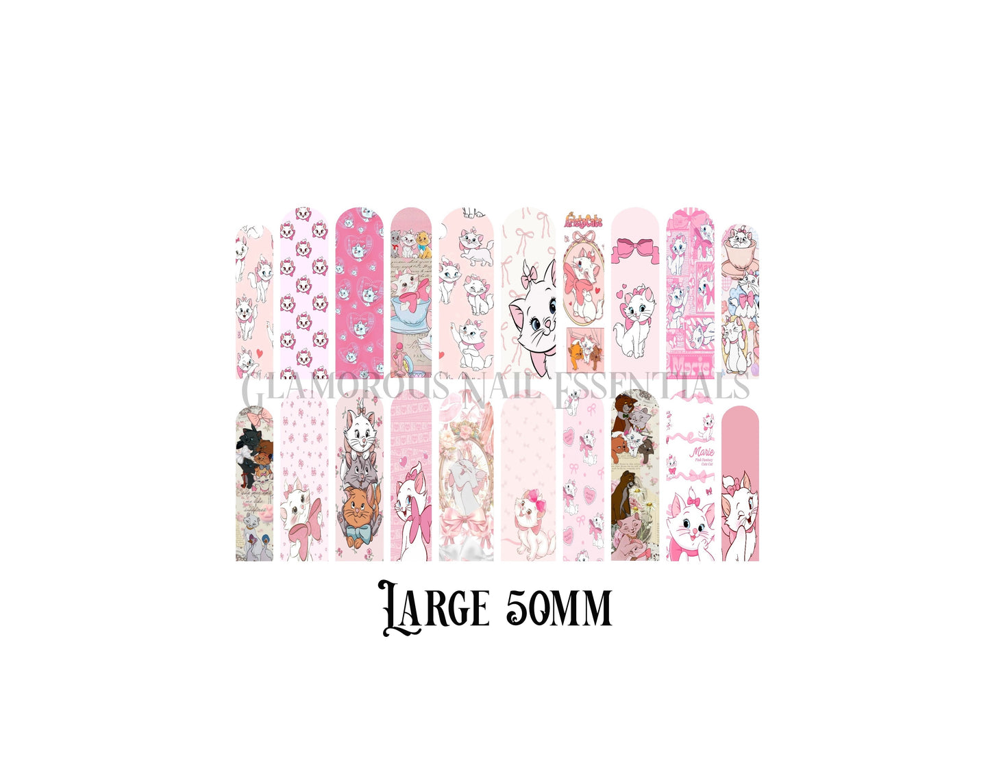 Girly Kitty Nail Decal