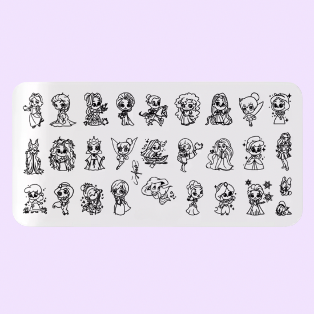 The Chibi Girlies Stamping Plate