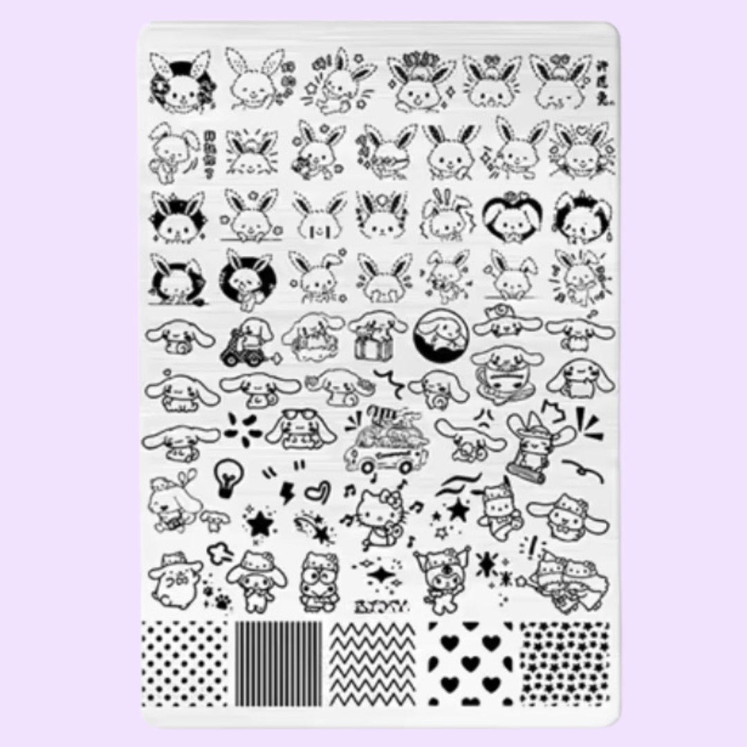 Cinna & Bunny XL Stamping Plate