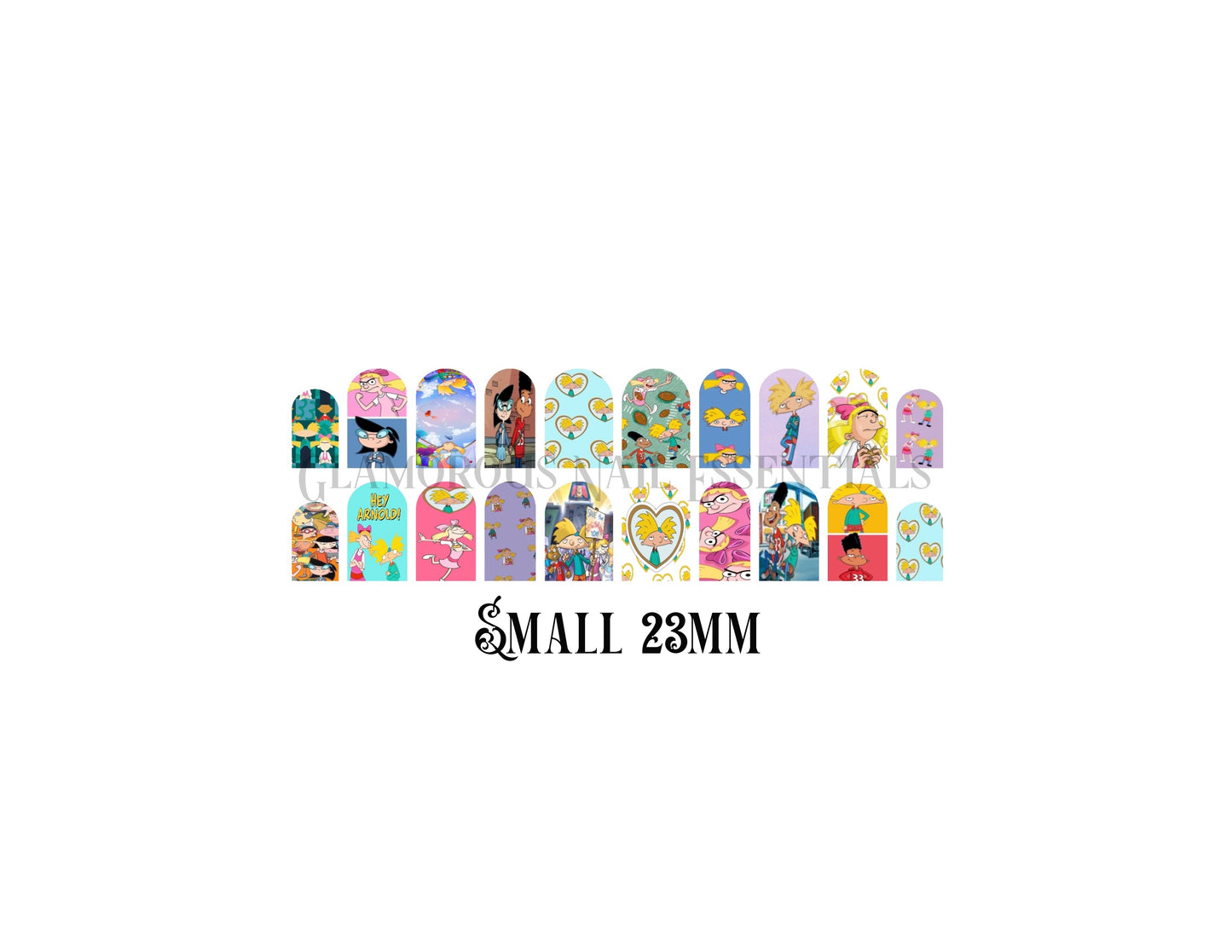 Hey Football Head Nail Decal