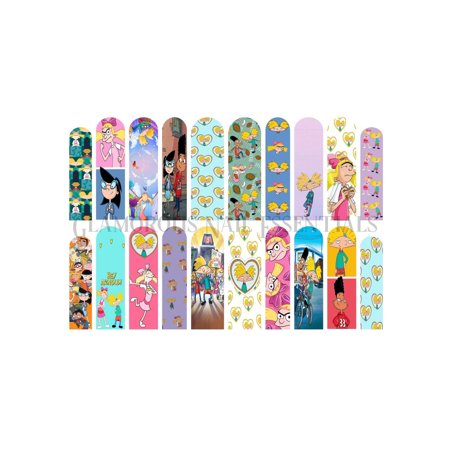Hey Football Head Nail Decal
