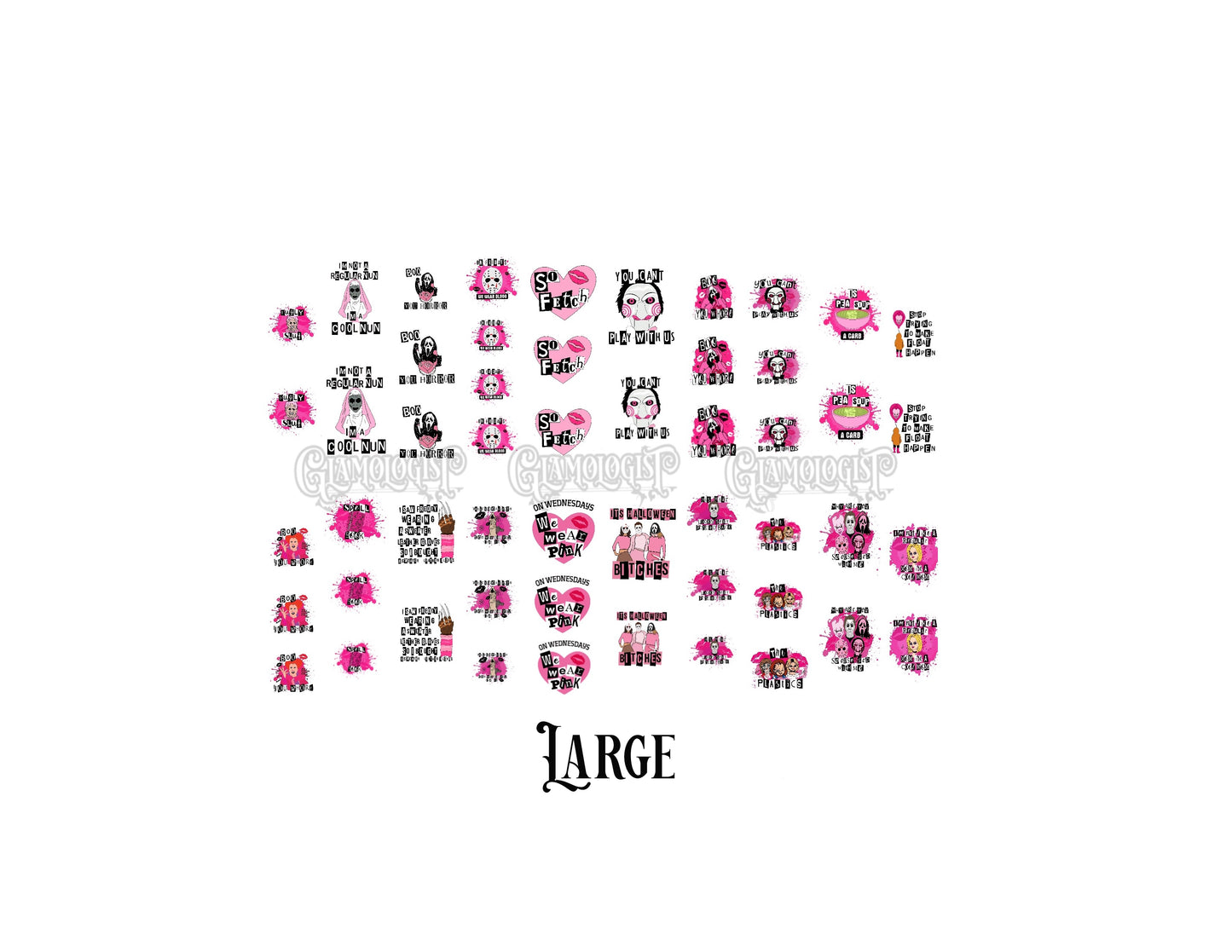 Mean Girlies Nail Decal