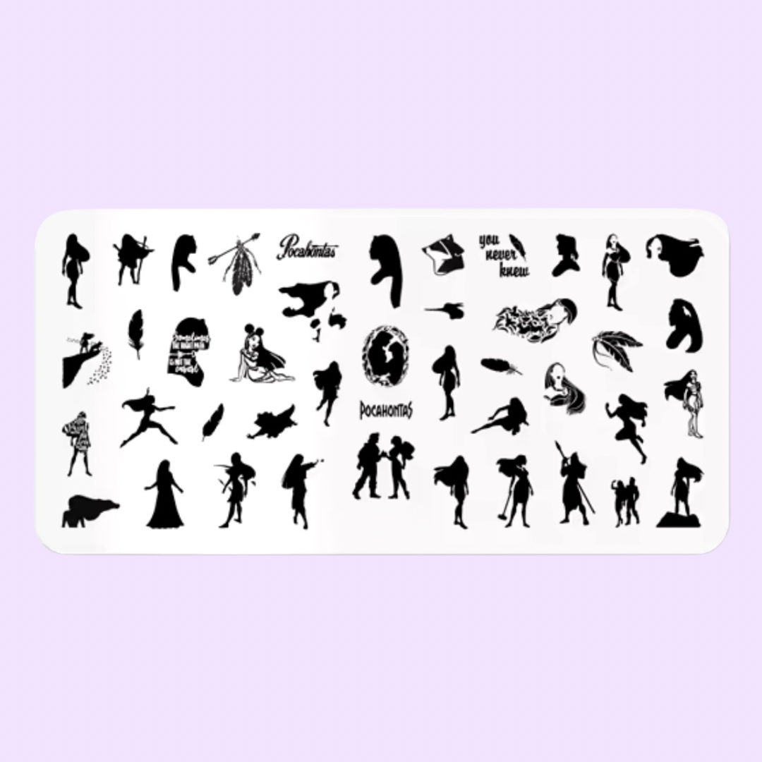 Pocahonty Stamping Plate