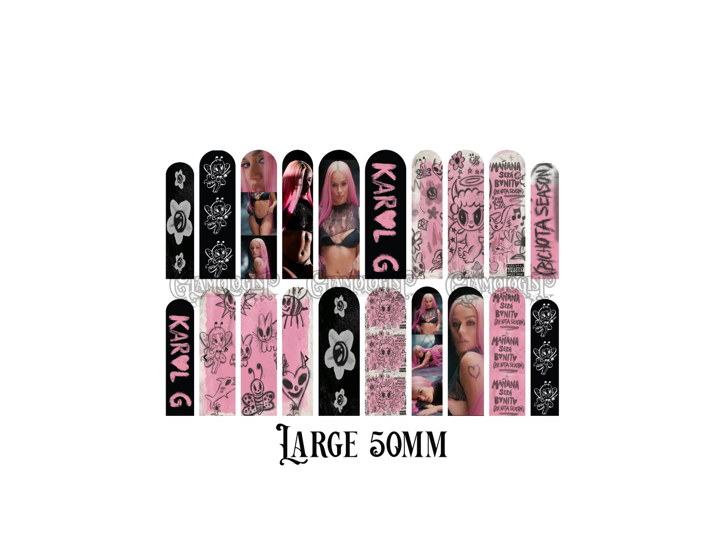 Karol G Nail Decal