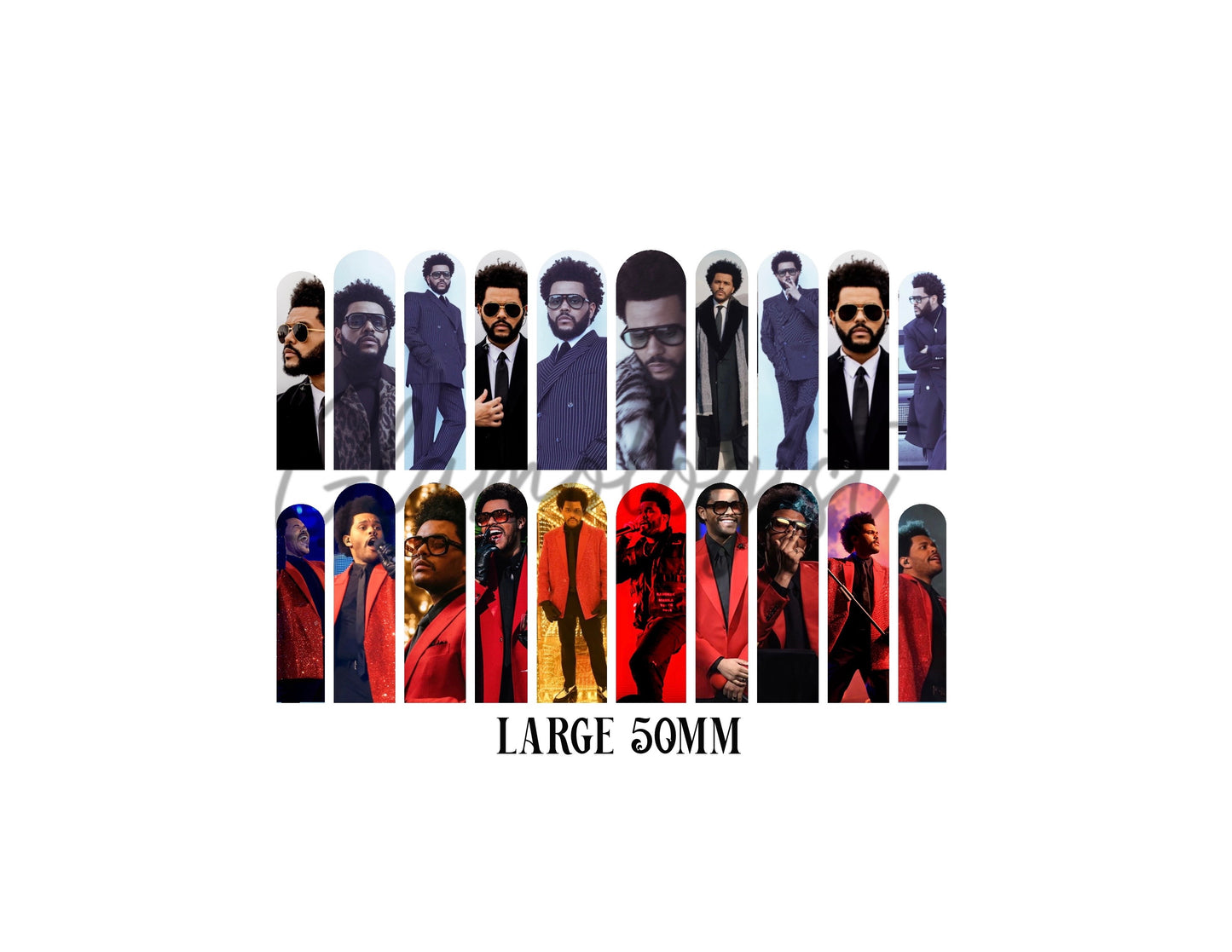 The Weeknd Nail Decal