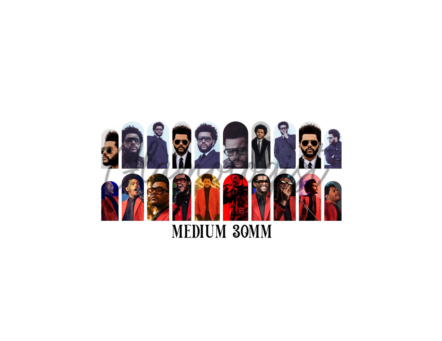 The Weeknd Nail Decal