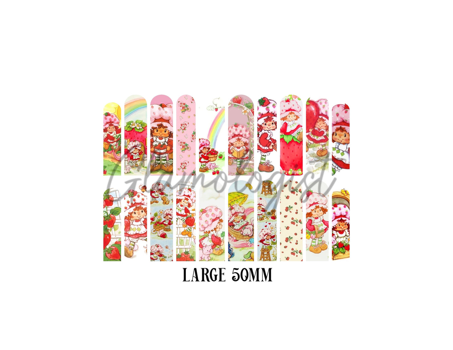 Strawberry Girl Nail Decal