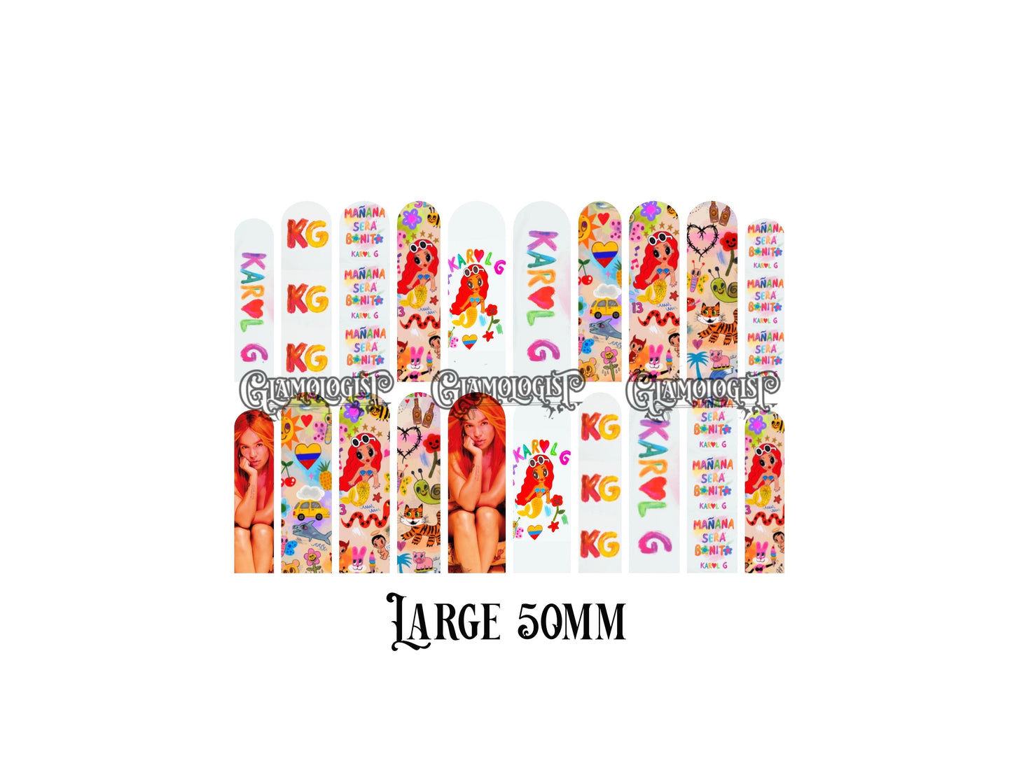 Karol G Nail Decal