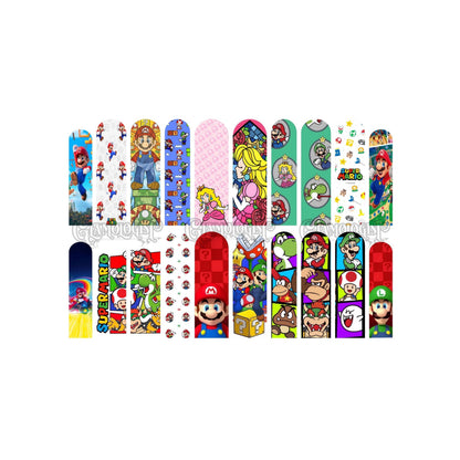 Mushroom Kingdom Nail Decal