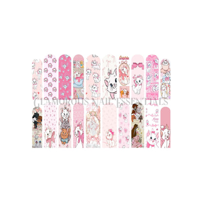 Girly Kitty Nail Decal