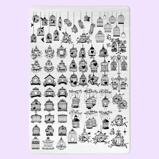 Bird Cages XL Stamping Plate