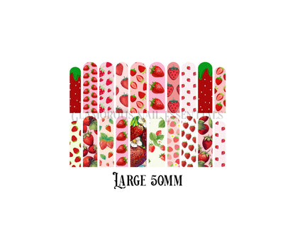 Strawberry Nail Decal