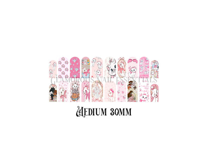 Girly Kitty Nail Decal