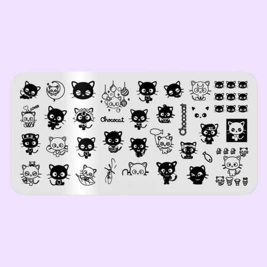 Choco Kitty Stamping Plate
