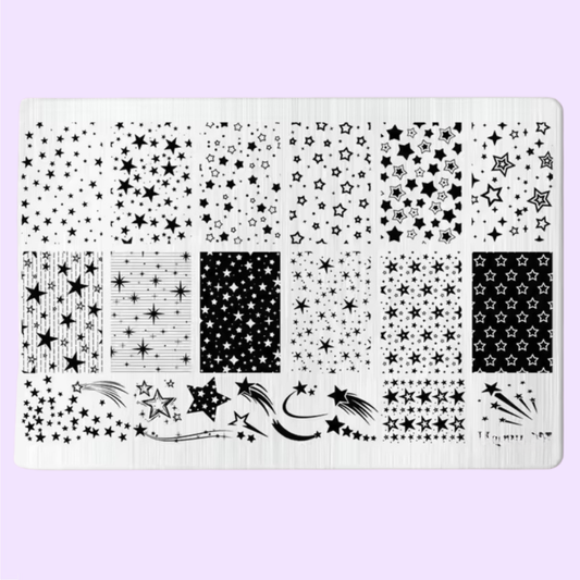Stary Stars XL Stamping Plate