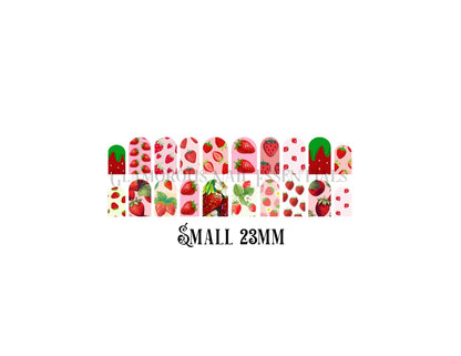 Strawberry Nail Decal