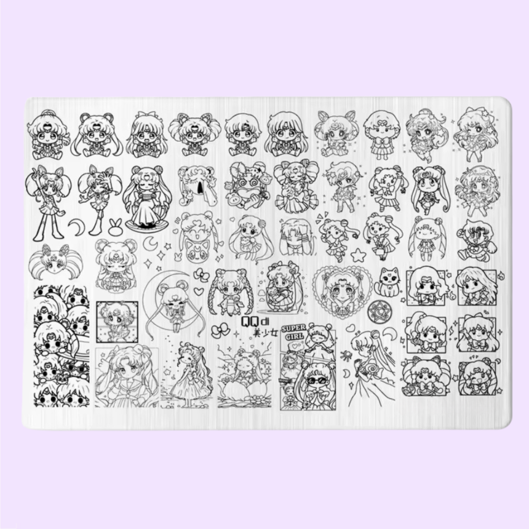 Sailor Girl  XL Stamping Plate