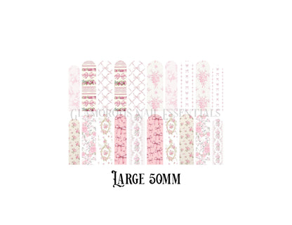 Pink Coquette Nail Decal