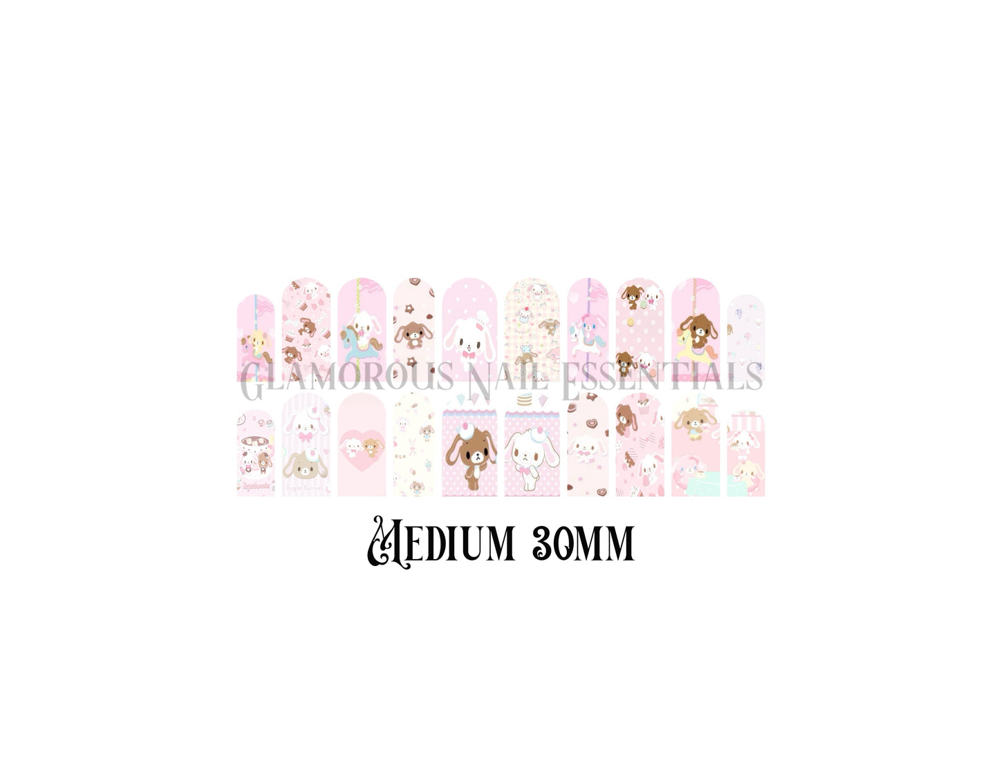 Sugar Bunbuns Nail Decal