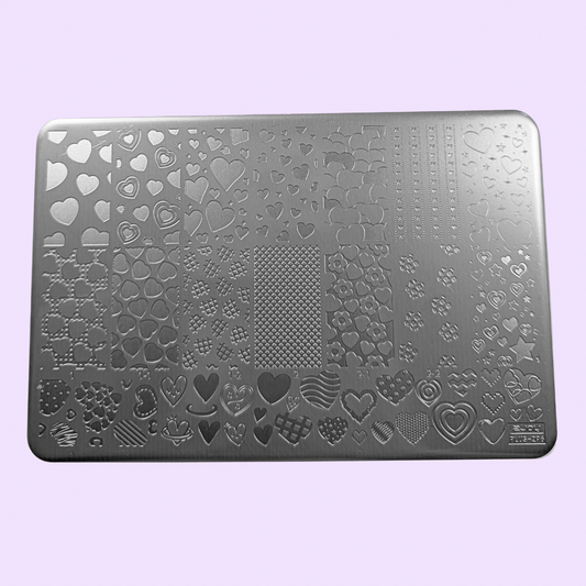 Hearts XL Stamping Plate