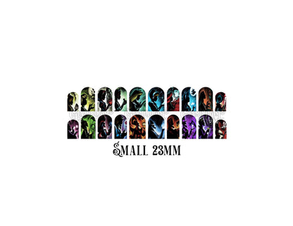 Dark Princess & Villians Nail Decal