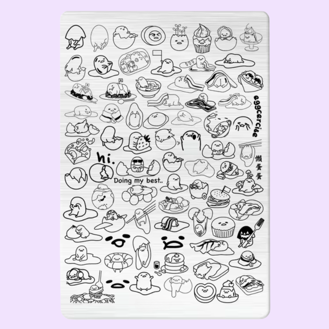 Lazy Egg  XL Stamping Plate