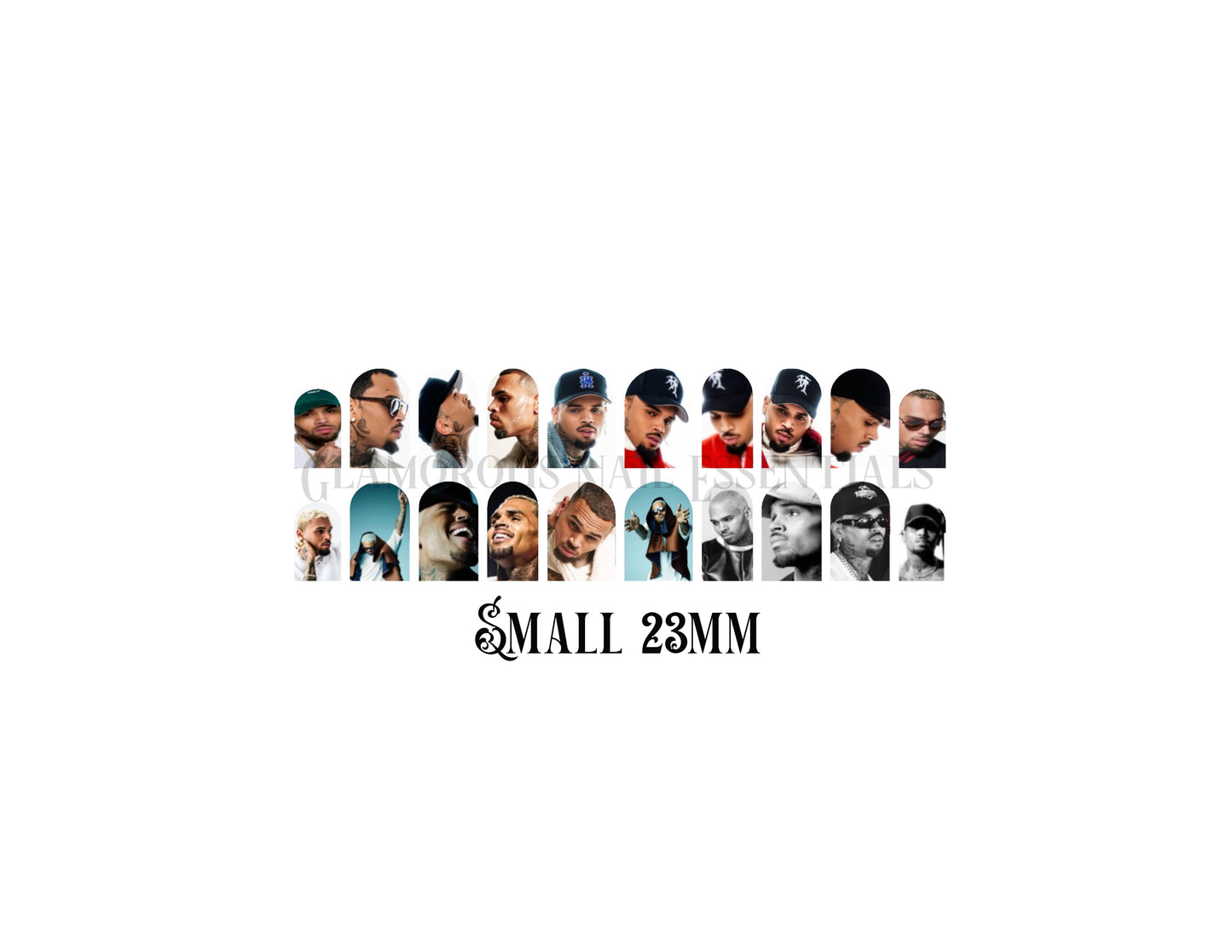 Chris Brown Nail Decal