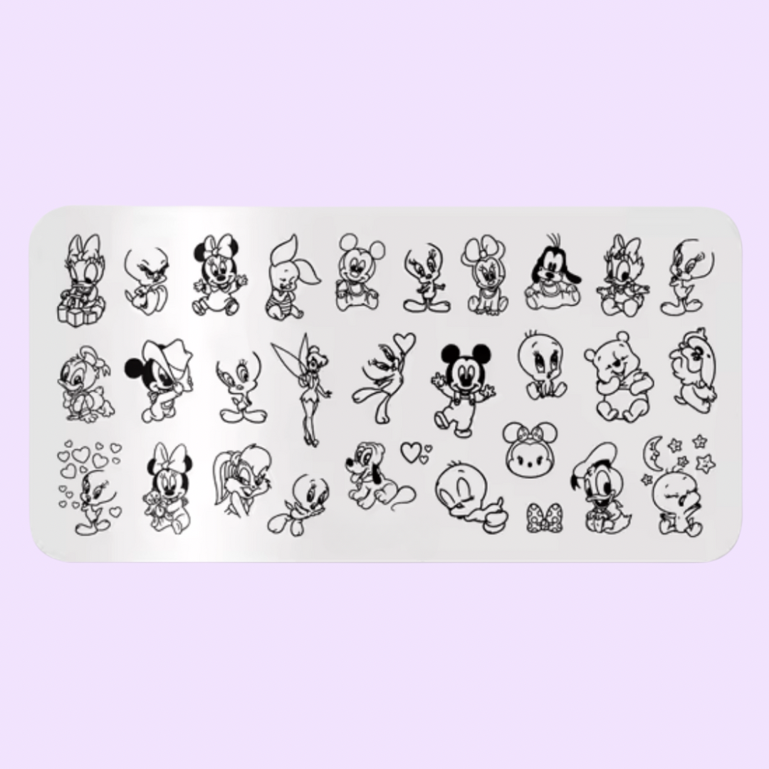 Cutie Babies Stamping Plate