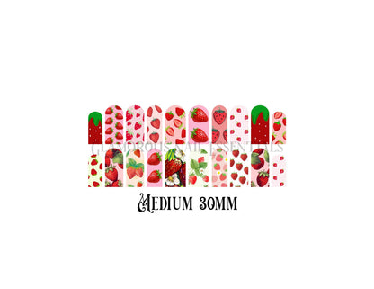 Strawberry Nail Decal
