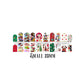 M and M  Christmas Nail Decal