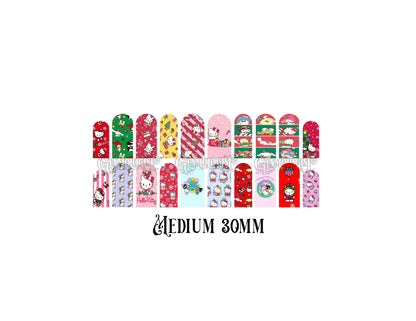 HK Christmas Nail Decal