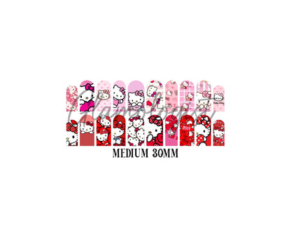 HK Cat Nail Decal