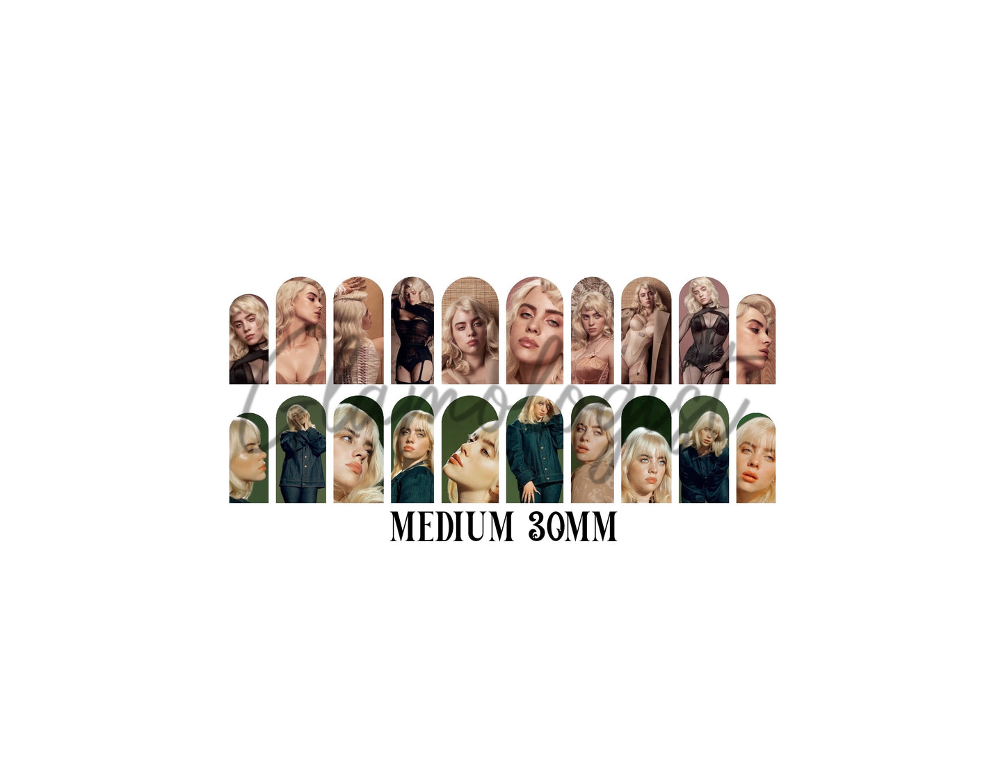 Billie Eilish Nail Decal