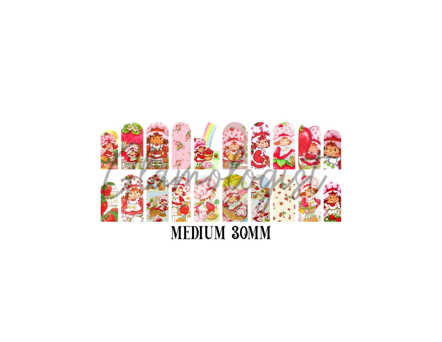 Strawberry Girl Nail Decal