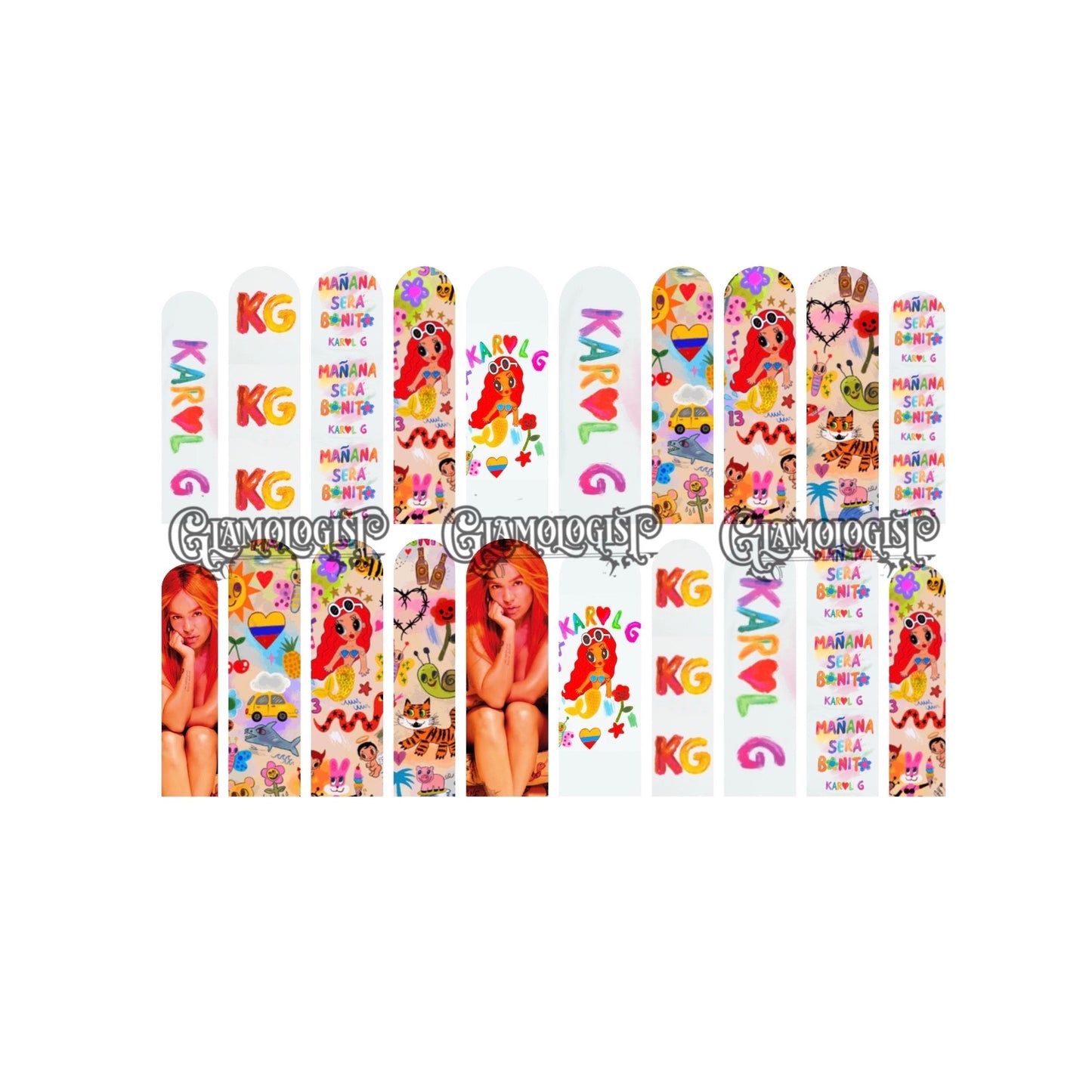 Karol G Nail Decal