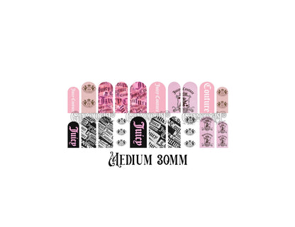 JC Nail Decal
